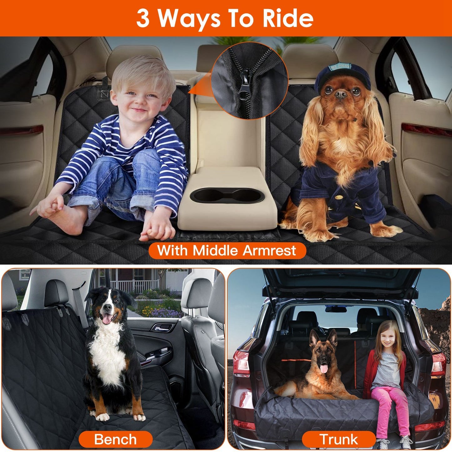 Waterproof Scratchproof Pet Car Seat Cover
