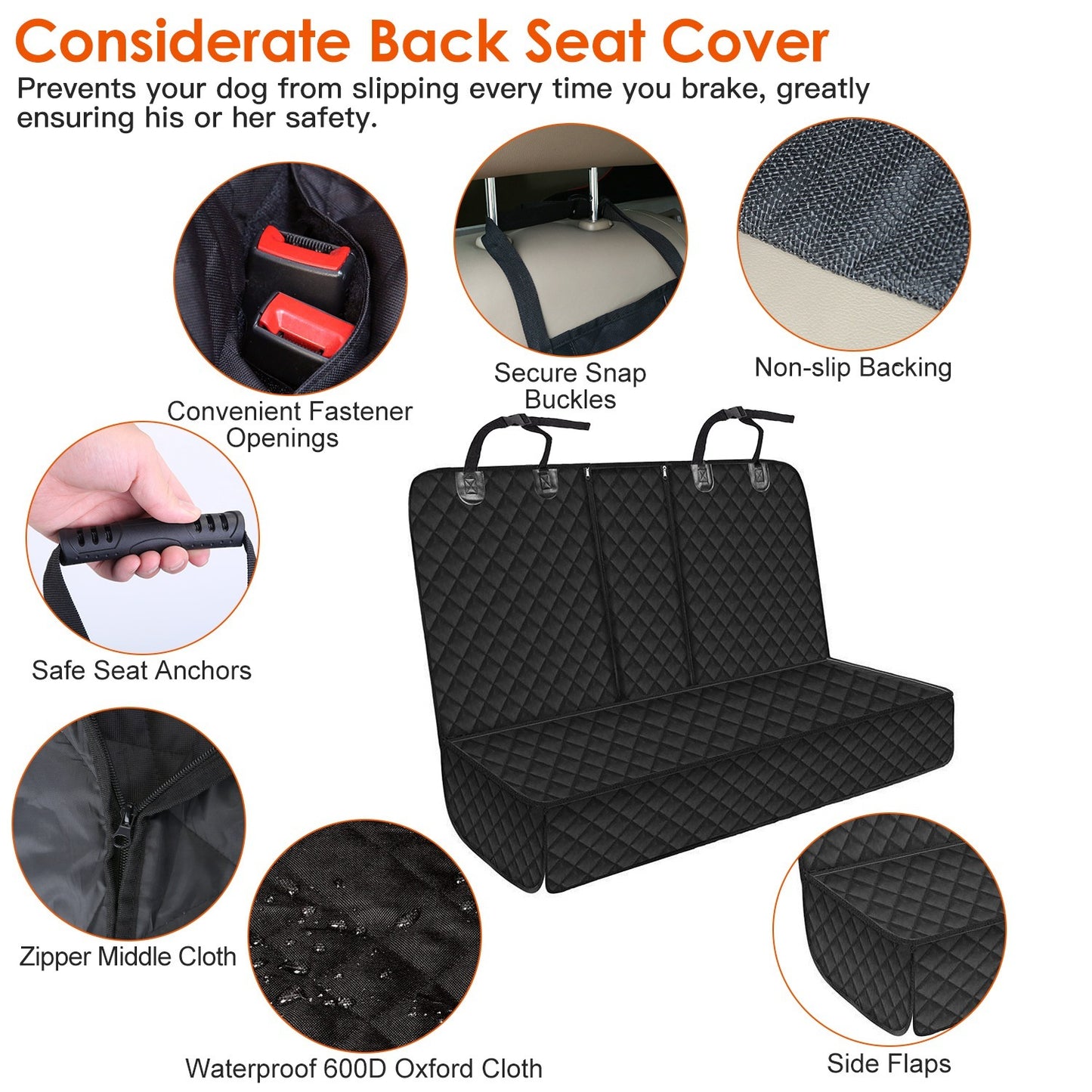 Waterproof Scratchproof Pet Car Seat Cover