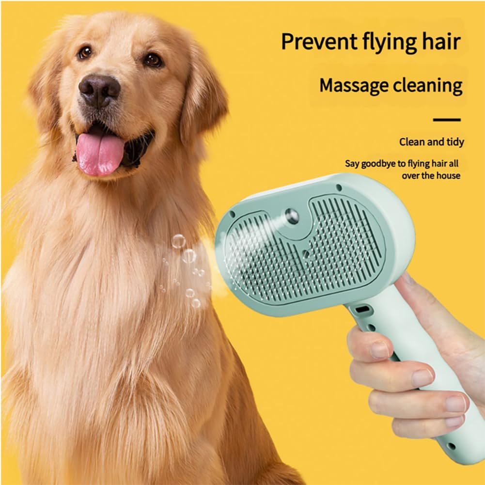 3-in-1 Self-Cleaning Steam Pet Brush
