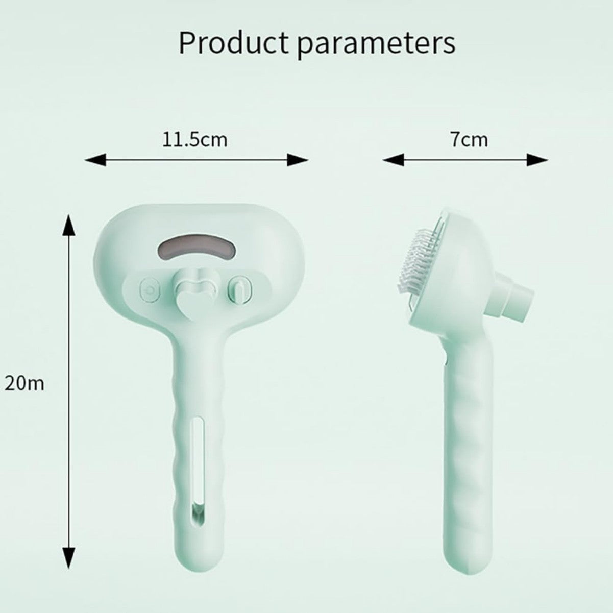 3-in-1 Self-Cleaning Steam Pet Brush