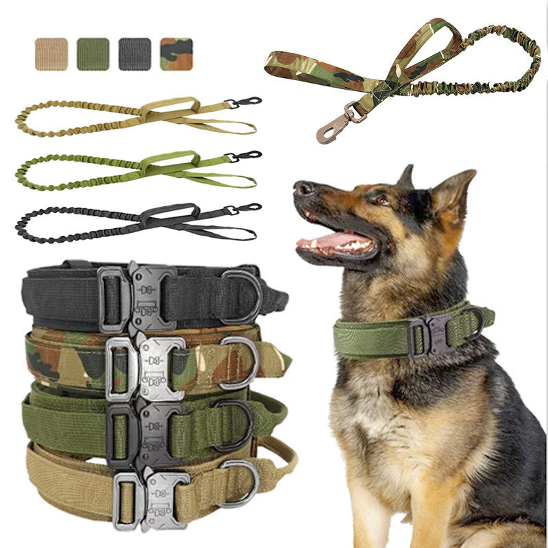Pet Tactical Dog Collar And Leash