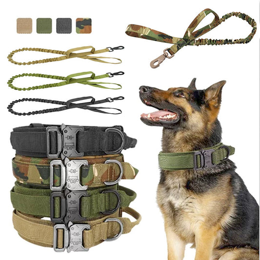 Pet Tactical Dog Collar And Leash